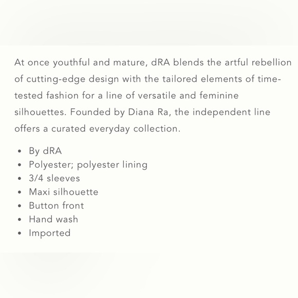 DRA Los Angeles Nash Patterned Lined Maxi Peasant Dress In Black Size XS - Picture 4 of 15